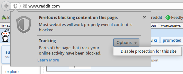 Firefox tracking protection 1